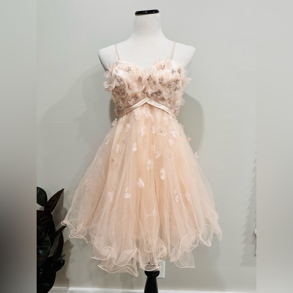 Bee Darlin Chiffon Tutu Cocktail Evening Party Homecoming